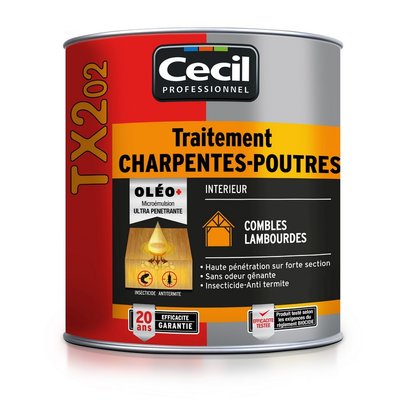 TRAITEMENT POUTRES ET CHARPENTES TX 202 5 L