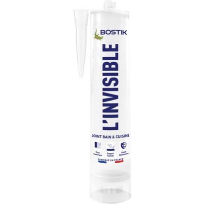 Mastic transparent Bostik L'Invisible Joint Bain & Cuisine 290 ml