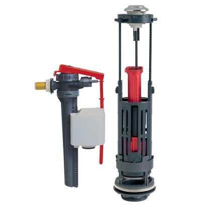 Mécanisme double wc etrier+robinet lateral - Wirquin