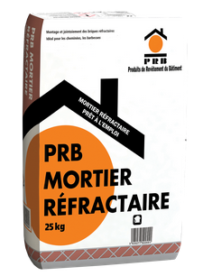 Mortier REFRACTAIRE prêt à l'emploi - Gris - Sac de 25KG