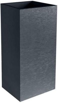 Pot Carré Haut GRAPHIT 39,5x39,5x80cm 31L Gris Anthracite