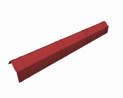 Rive 1.04 m x 0.11 m - Rouge ombre