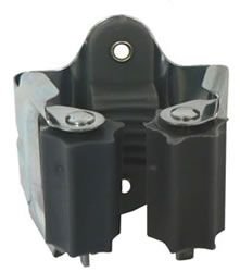 Porte balai à visser Acier zingué/caoutchouc noir 50x50x41 Blister de 1