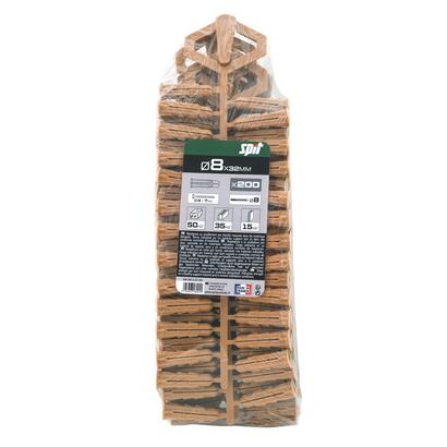 Cheville crantée   SPIT   Ø8x32MM - Grappe de 200 pièces