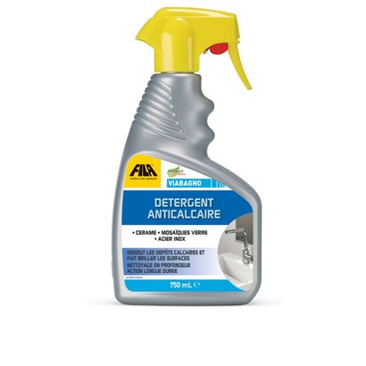 Détergent anticalcaire pour salle de bains Viabagno - spray de 750 ml