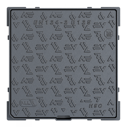 Regard hydraulique à cadre carré B125 400 x 400MM - Ouverture libre 325 x 325MM