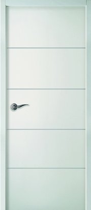Bloc-porte Thermique HORIZON à recouvrement - postformé Isolant Climat B - Huisserie Evo+ 72/88mm - Serrure 3 points - Poussant Droit - 204 x 83CM