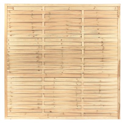 Ecran en Bois - Tressé Droit - 1800x1800mm ép.18mm - Vert