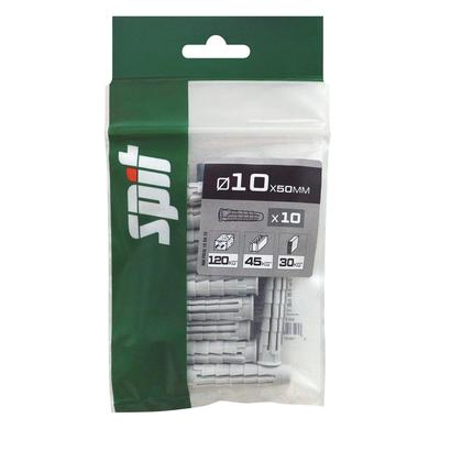 Cheville nylon SPIT Ø10x50MM - Sachet de 100 pièces