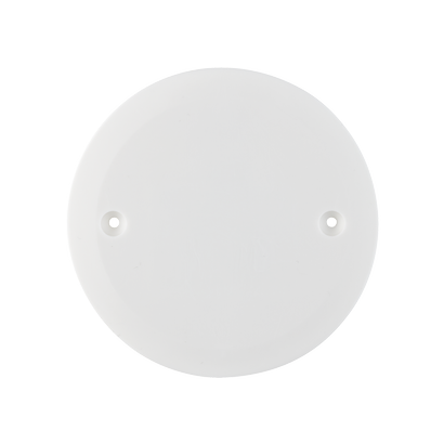 COUVERCLE BOITE D'ENCASTREMENT ø86 BLANC A VISSER BLANC