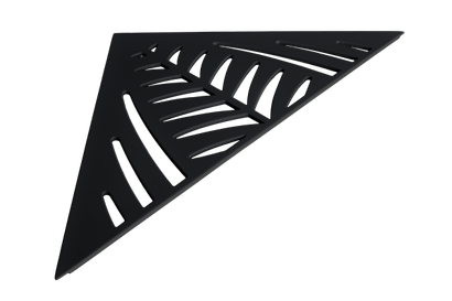 Tablette de douche JUNGLE TRIANGLE 26 x 26 x 36,8 cm ép. 3 mm - Noir mat