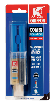 Colle epoxy bison combi métal 24ML - GRIFFON