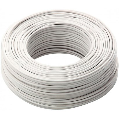 Câble Domestique H05VV-F - 3G1,5MM ²- en 1/2 touret L.125M - Blanc