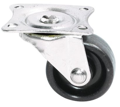 ROULETTE TIROIR PLAST NOIR PIV D25