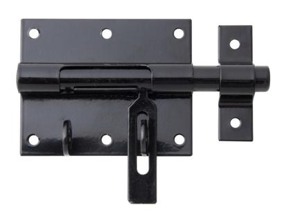VERROU BOX PORTE CADENAS NOIR ET GACHE ATTACHEE 90 – 130