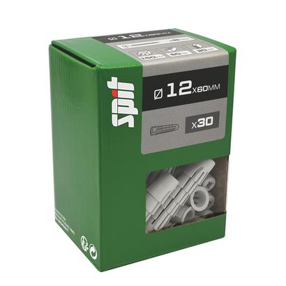 Cheville nylon SPIT Ø12x60MM - Boite de 30 pièces