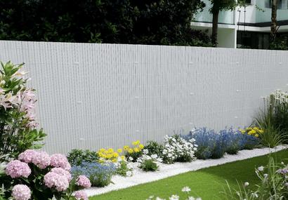 Canisse PVC double face, anti-UV, largeur lame 19 mm, blanc - occultant 4/5 - 1 x 3 m