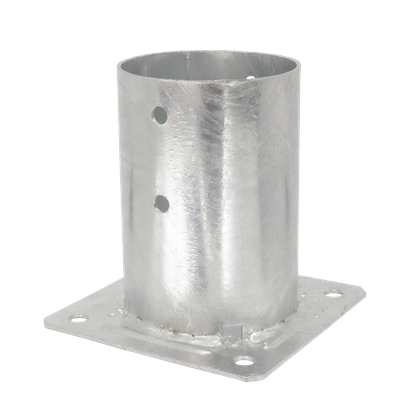 PIED DE POTEAU ROND A BOULONNER PPJRB140