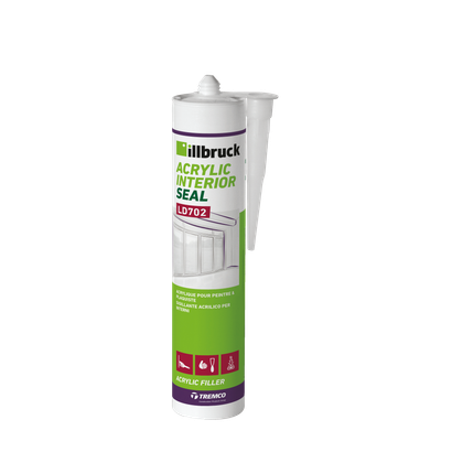 Mastic Acrylique peintre et plaquiste LD702 Blanc - Cartouche de 310ml