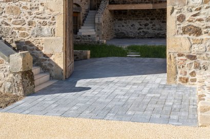 Pavé MAUBEC multiformat ép. 6 cm Gris nuancé