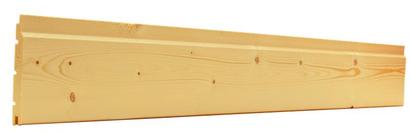 Lambris Naturel raboté Sapin du Nord - Profil Elegie Biaise, rainage en bout - 12 x 90MM L. 3,85M