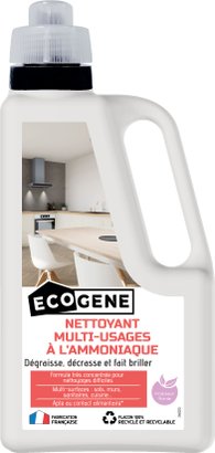 Nettoyant multi-usages ammoniaque ecogene 1 l