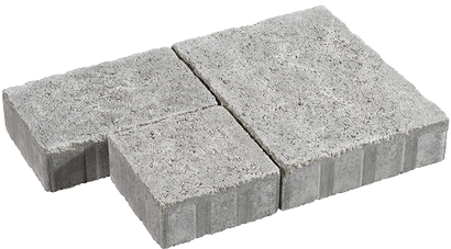 Pavé MAUBEC multiformat ép. 6 cm Gris nuancé