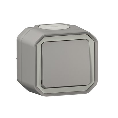 Interrupteur ou va-et-vient étanche Plexo LEGRAND 10A - Gris