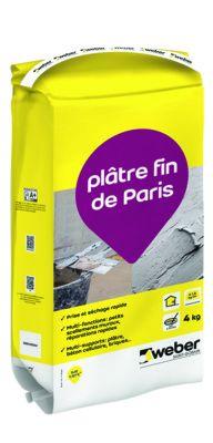 Plâtre fin de Paris, travaux intérieurs 4kg