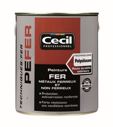 PEINTURE FER PE FER ROUGE PAYS BASQUE RAL3004 0.5 L