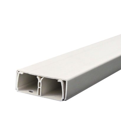 Moulure éléctrique avec séparateur - 30x10mm - L 2m - Blanc