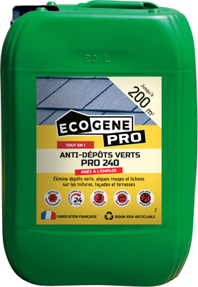 Anti-dépôts verts PRO 240 prêt à l'emploi 200M² - 20L