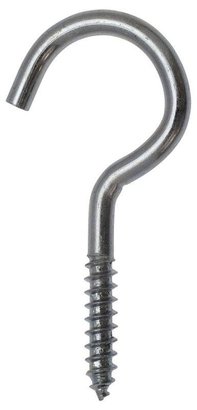 CROCHET A VIS A BOIS 4.4X120 ACIER ZINGUÉ BLISTER X2