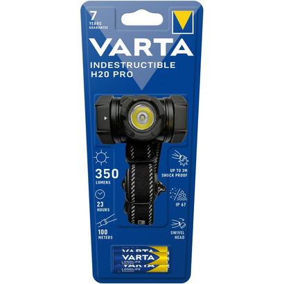 Lampe Frontale indestructible Varta Led H20 Pro + 3 piles AAA