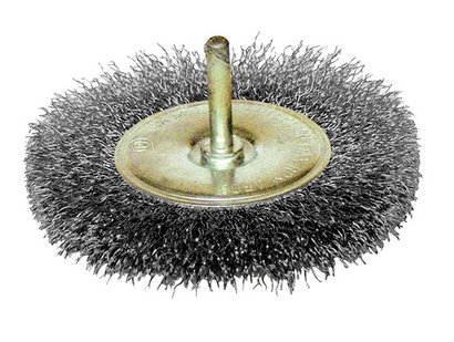 BROSSE CIRCULAIRE D.75 - TIGE DE 6 FIL 0.30 ACIER ONDULE