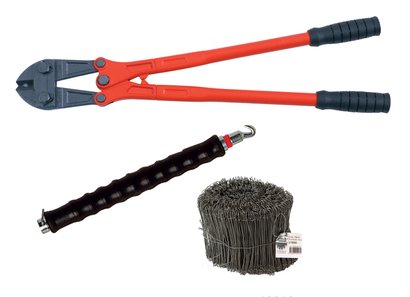 Lot ferraillage : 1 lieur automatique + 3000 liens 12cm + 1 coupe boulon tube 600M