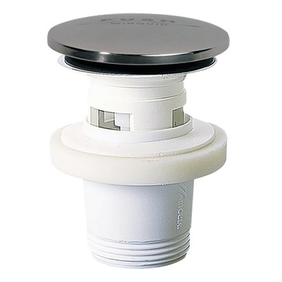 Bonde de lavabo QUICK-CLAC en PVC avec trop plein clapet inox 