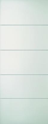 Porte coulissante HORIZON à chant Droit Ame Alvéolaire postformé - 204 x 83CM