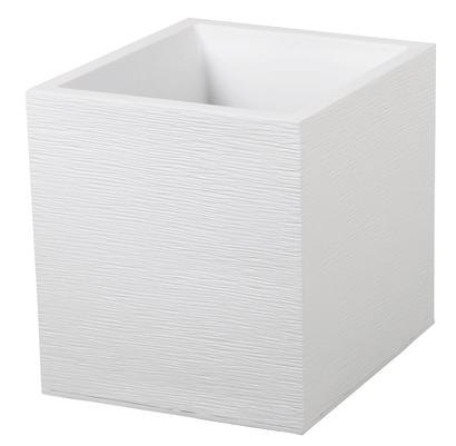 Pot Carré GRAPHIT 39,5x39,5x43,5 cm 31L Blanc Cérusé