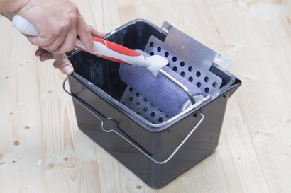 Seau à peinture rectangulaire noir 8,5L - Nespoli