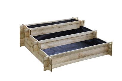 Carré potager LIPSI Naturel en Pin - 120x120x40cm 