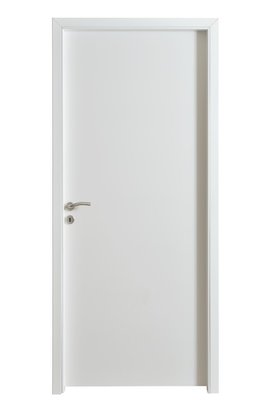 Bloc-porte ZAO Laqué Blanc - Huisserie KM1 fin de chantier Cloison 72mm  - Poussant Gauche - 204x83cm