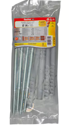 Cheville rallongée S14H185R SS-4/sachet