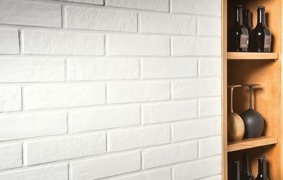 Carrelage mural LOFT DESIGN 6x25cm ép.10mm - White