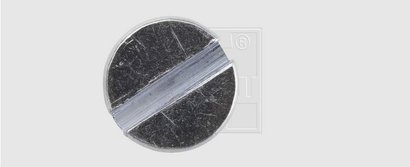 VIS PLAQUE IMMATR. BLANC  5.0 X 20 mm - P/4