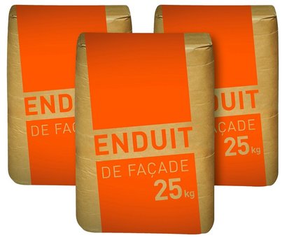 ENDUIT DE FACADE MONOCOUCHE MANUEL 25 KG