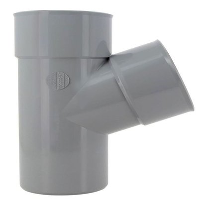 Culotte simple PVC 67° 30' MF - Ø100MM