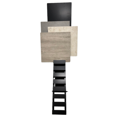 Echelle Expo Carrelage pour 16 carreaux en épaisseur 8-10mm - Noir