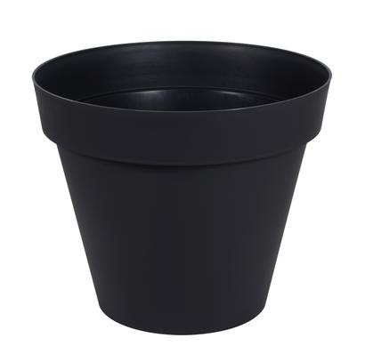 Pot rond TOSCANE 170L polypropylène gris anthracite Ø80cm