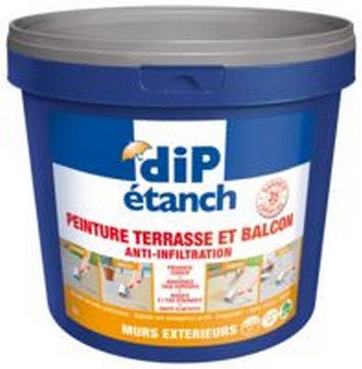 Peinture d'étanchéité Dip Etanch Terrasse & Balcon Sable 5L
